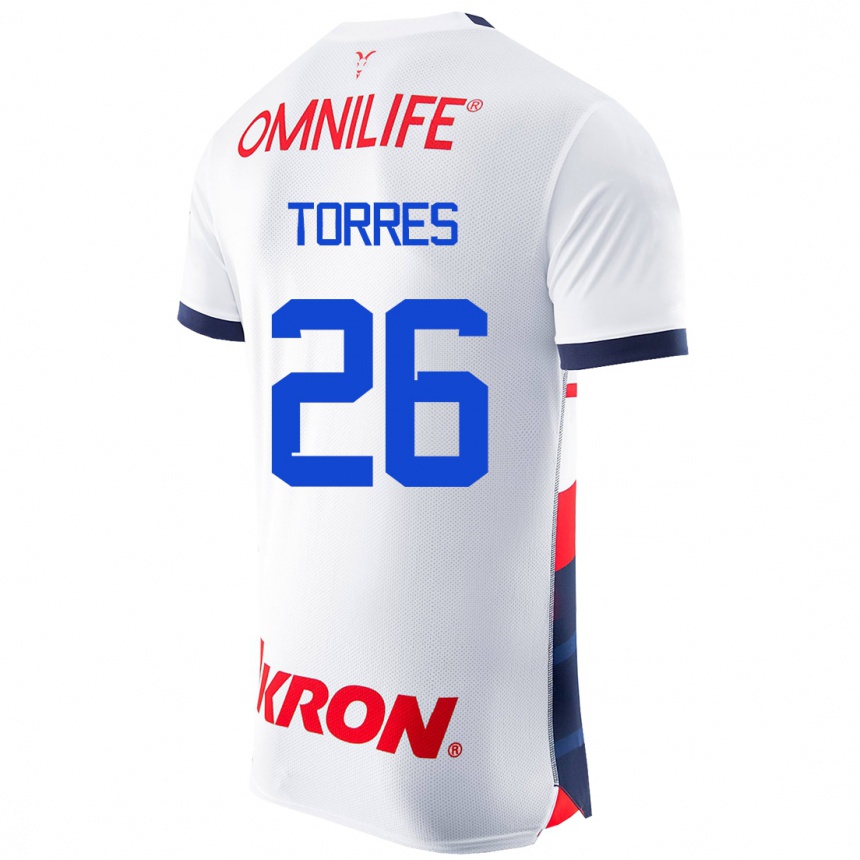 Mujer Fútbol Camiseta Araceli Torres #26 Blanco 2ª Equipación 2023/24