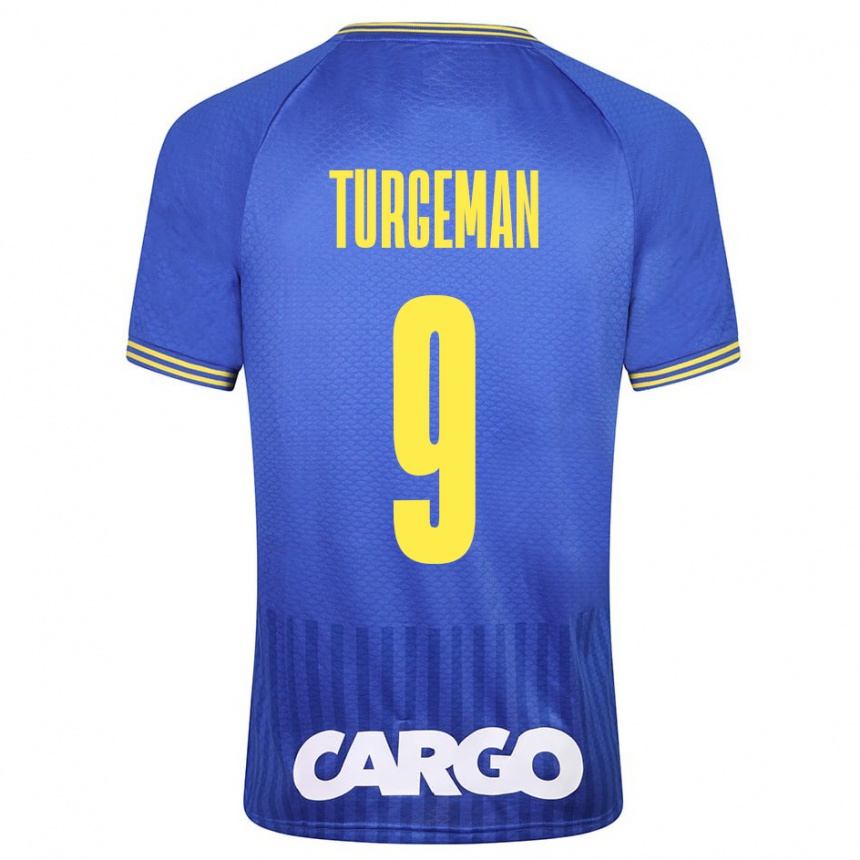 Mujer Fútbol Camiseta Dor Turgeman #9 Azul 2ª Equipación 2023/24