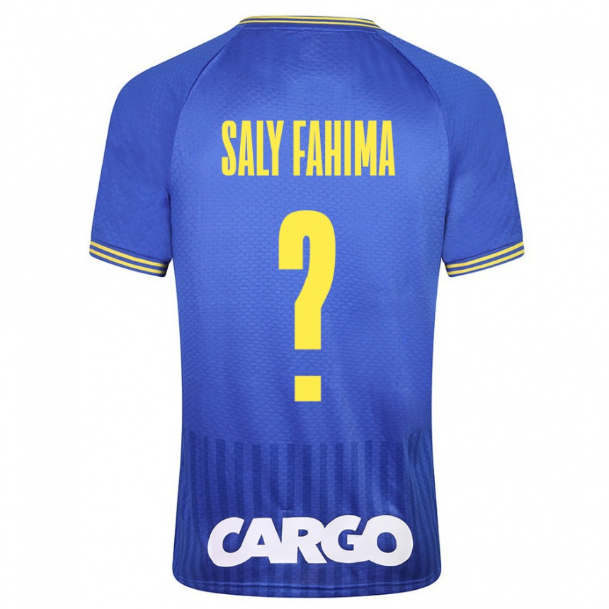 Mujer Fútbol Camiseta Israel Saly Fahima #0 Azul 2ª Equipación 2023/24