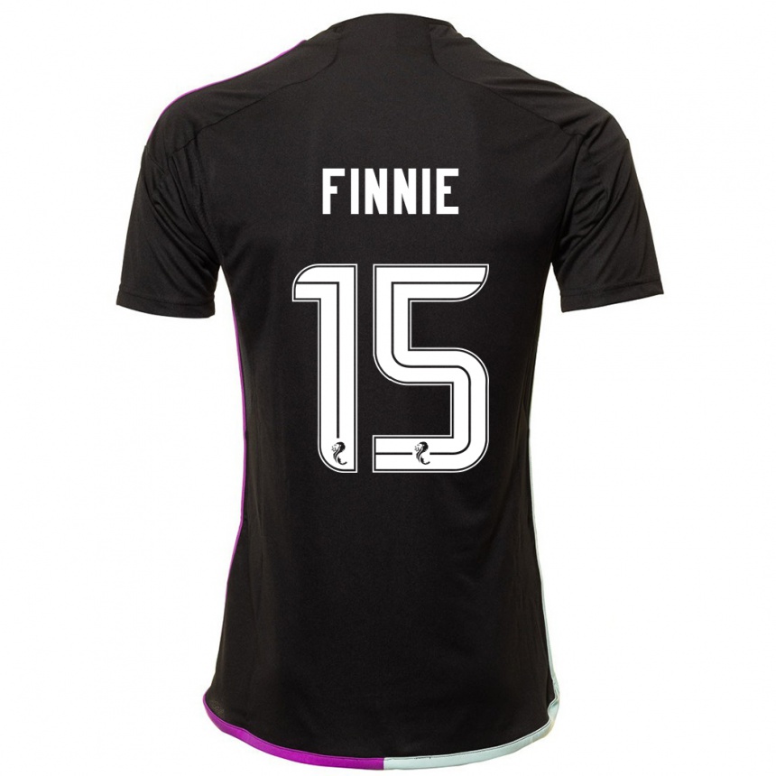Mujer Fútbol Camiseta Maddison Finnie #15 Negro 2ª Equipación 2023/24