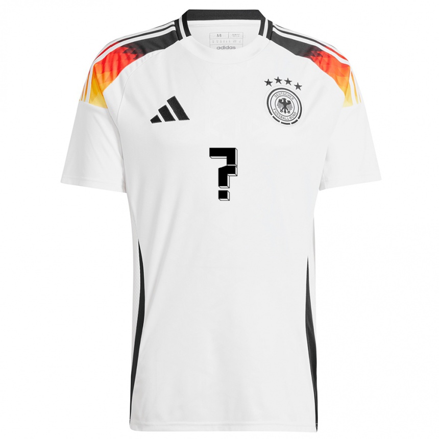 Niño Fútbol Camiseta Alemania Su Nombre #0 Blanco 1ª Equipación 24-26