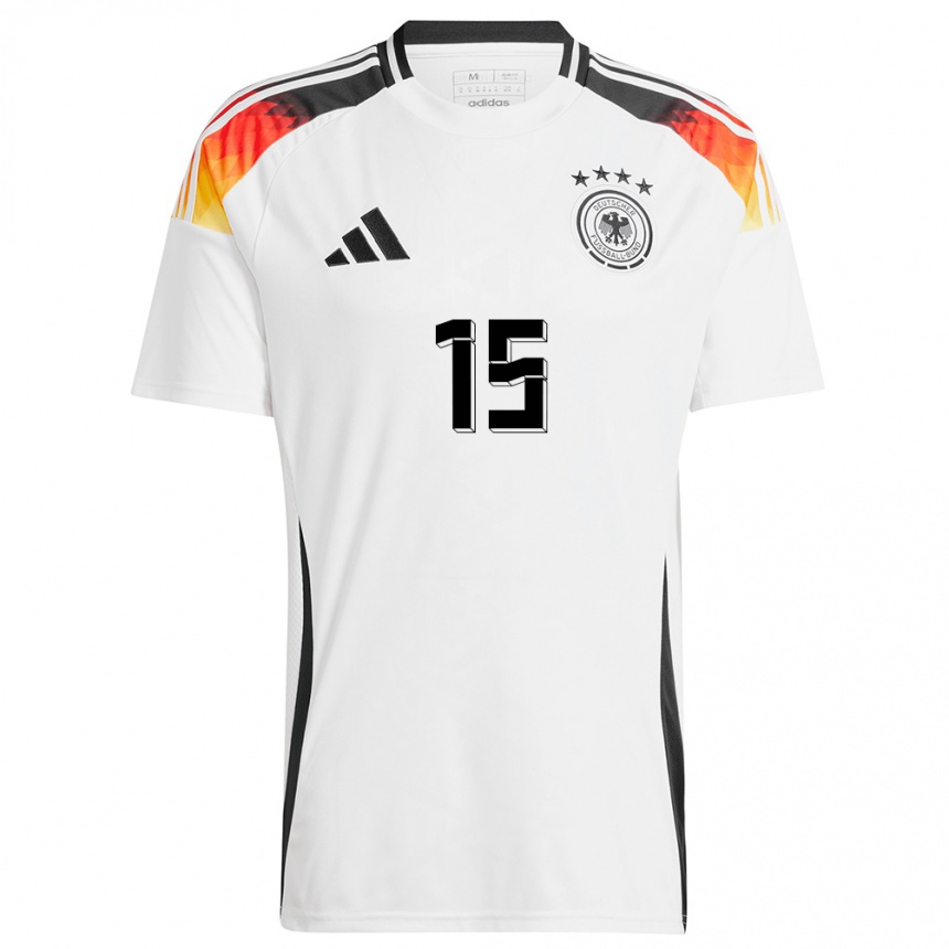 Niño Fútbol Camiseta Alemania Niklas Sule #15 Blanco 1ª Equipación 24-26