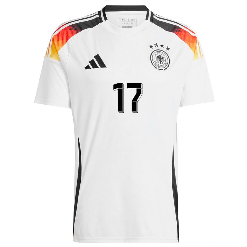 Niño Fútbol Camiseta Alemania Felicitas Rauch #17 Blanco 1ª Equipación 24-26