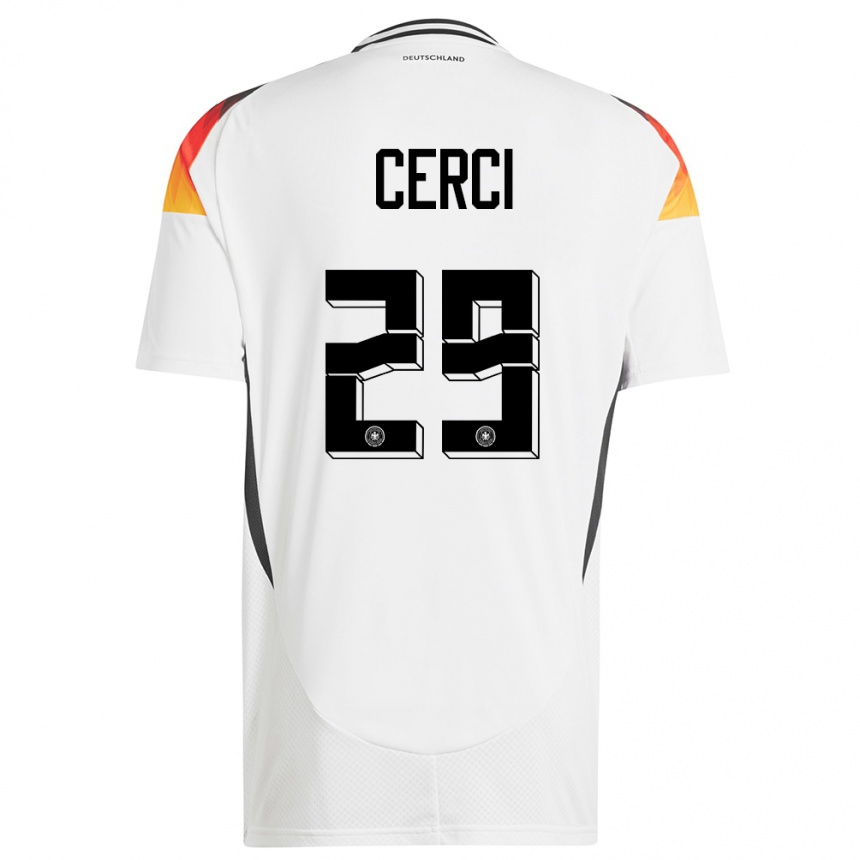 Niño Fútbol Camiseta Alemania Selina Cerci #29 Blanco 1ª Equipación 24-26