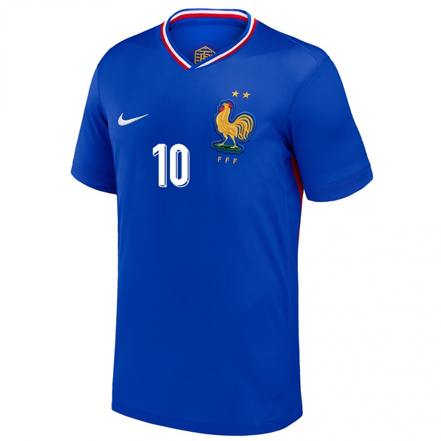 Niño Fútbol Camiseta Francia Loum Tchaouna #10 Azul 1ª Equipación 24-26