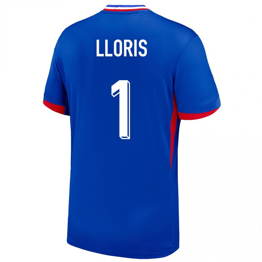 Niño Fútbol Camiseta Francia Hugo Lloris #1 Azul 1ª Equipación 24-26