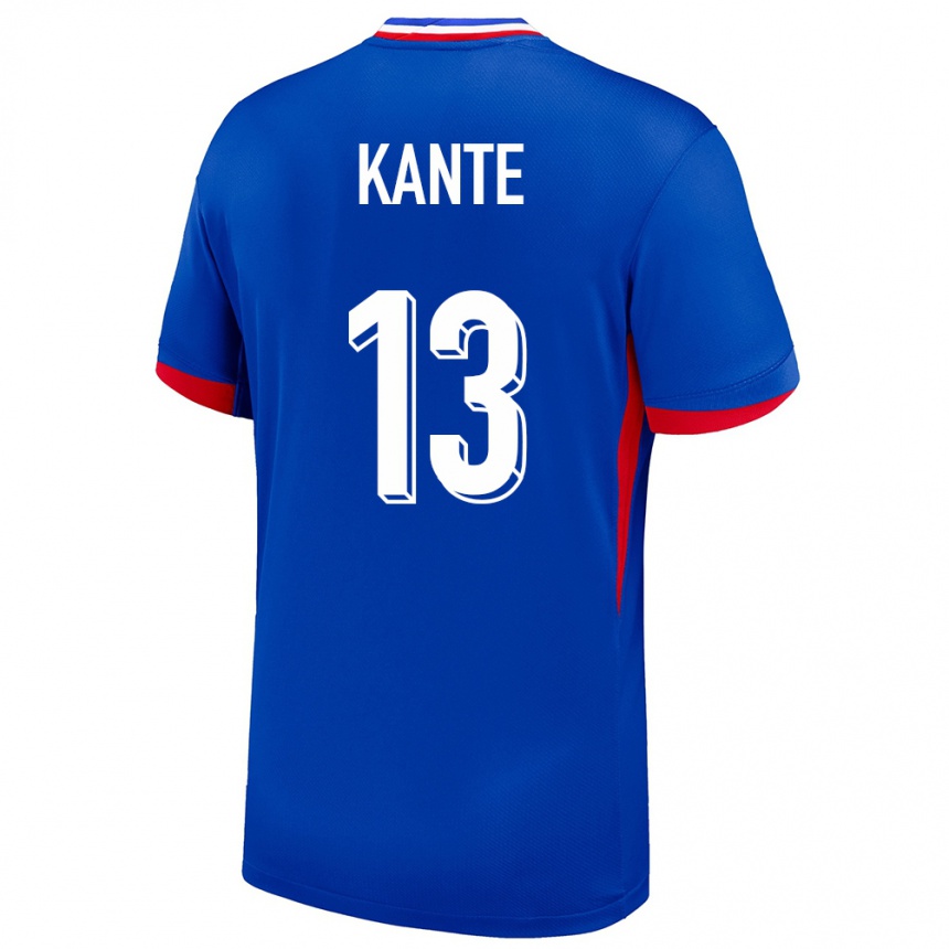 Niño Fútbol Camiseta Francia N Golo Kante #13 Azul 1ª Equipación 24-26