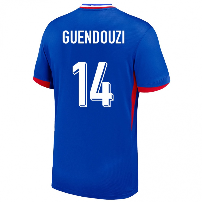 Niño Fútbol Camiseta Francia Matteo Guendouzi #14 Azul 1ª Equipación 24-26