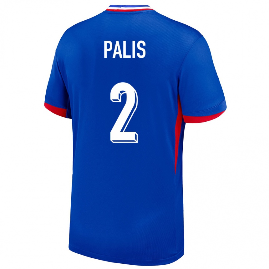 Niño Fútbol Camiseta Francia Ella Palis #2 Azul 1ª Equipación 24-26