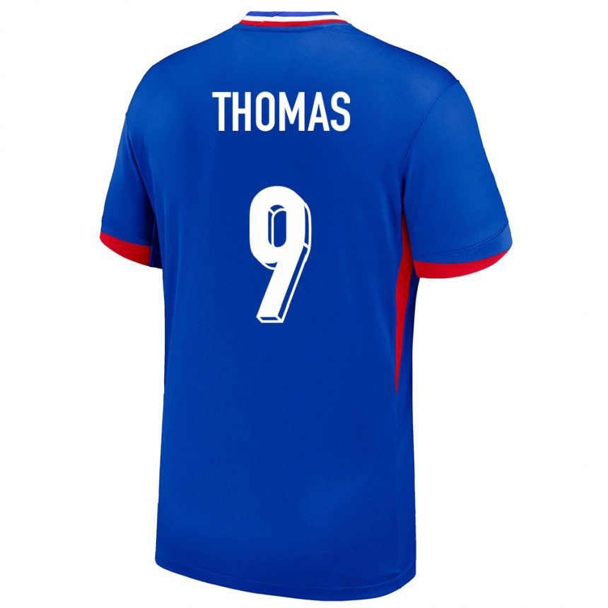 Niño Fútbol Camiseta Francia Lindsey Thomas #9 Azul 1ª Equipación 24-26