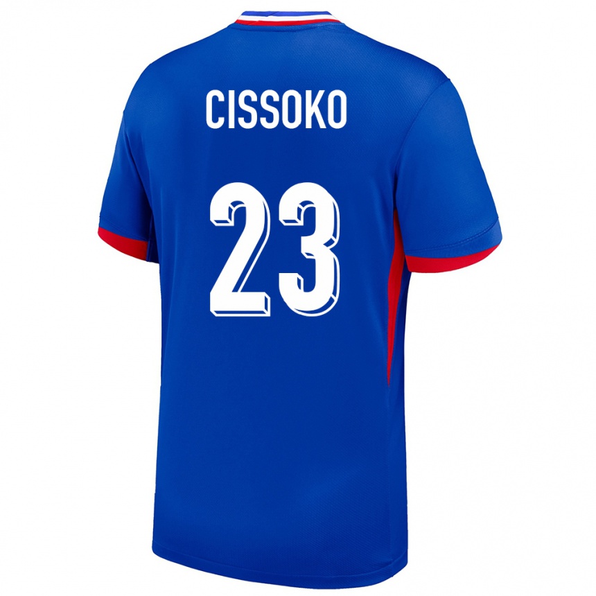 Niño Fútbol Camiseta Francia Hawa Cissoko #23 Azul 1ª Equipación 24-26