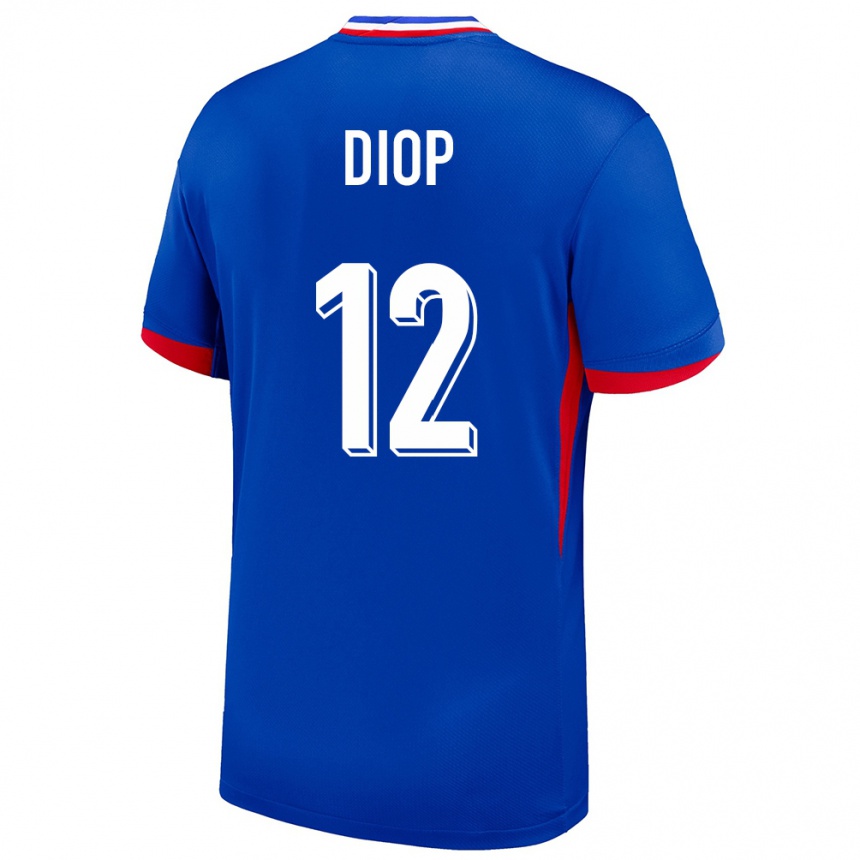 Niño Fútbol Camiseta Francia Sofiane Diop #12 Azul 1ª Equipación 24-26