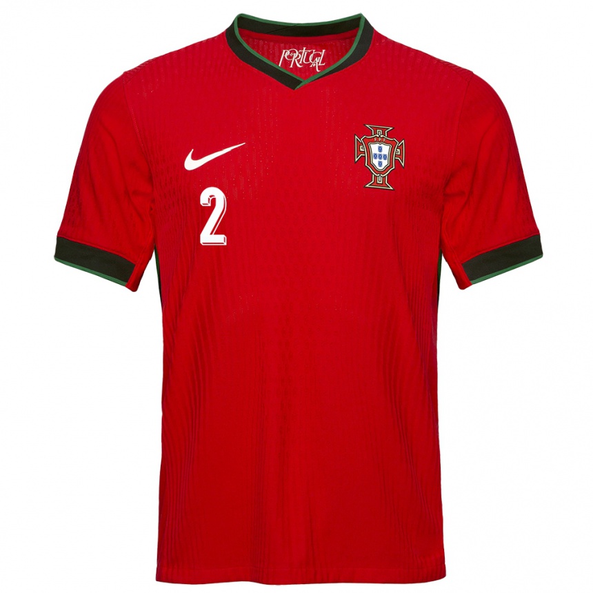 Niño Fútbol Camiseta Portugal Martim Fernandes #2 Rojo 1ª Equipación 24-26