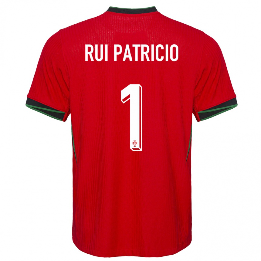 Niño Fútbol Camiseta Portugal Rui Patricio #1 Rojo 1ª Equipación 24-26