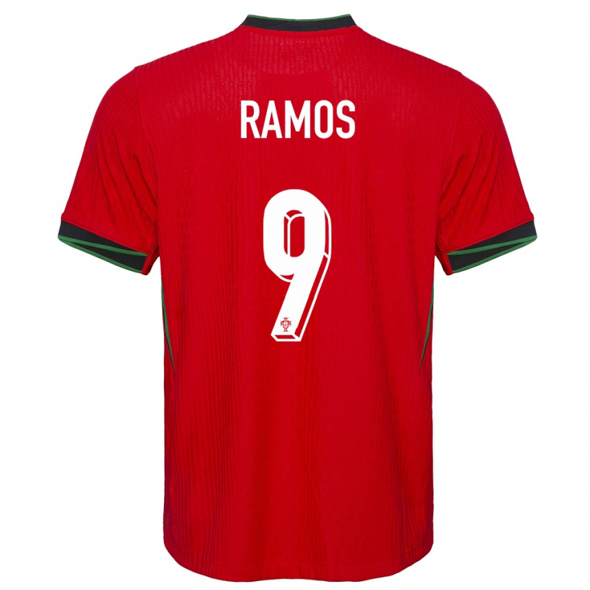 Niño Fútbol Camiseta Portugal Goncalo Ramos #9 Rojo 1ª Equipación 24-26