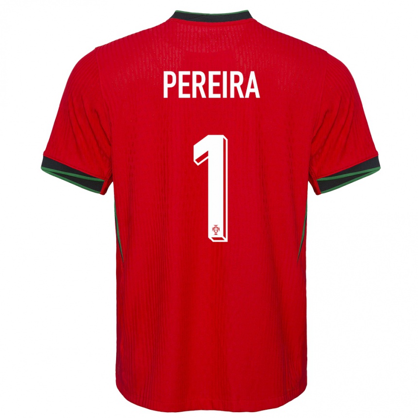 Niño Fútbol Camiseta Portugal Ines Pereira #1 Rojo 1ª Equipación 24-26