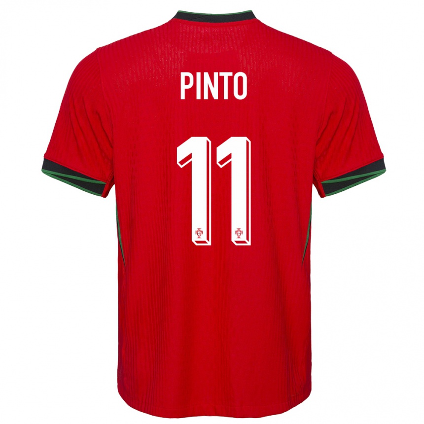 Niño Fútbol Camiseta Portugal Tatiana Pinto #11 Rojo 1ª Equipación 24-26