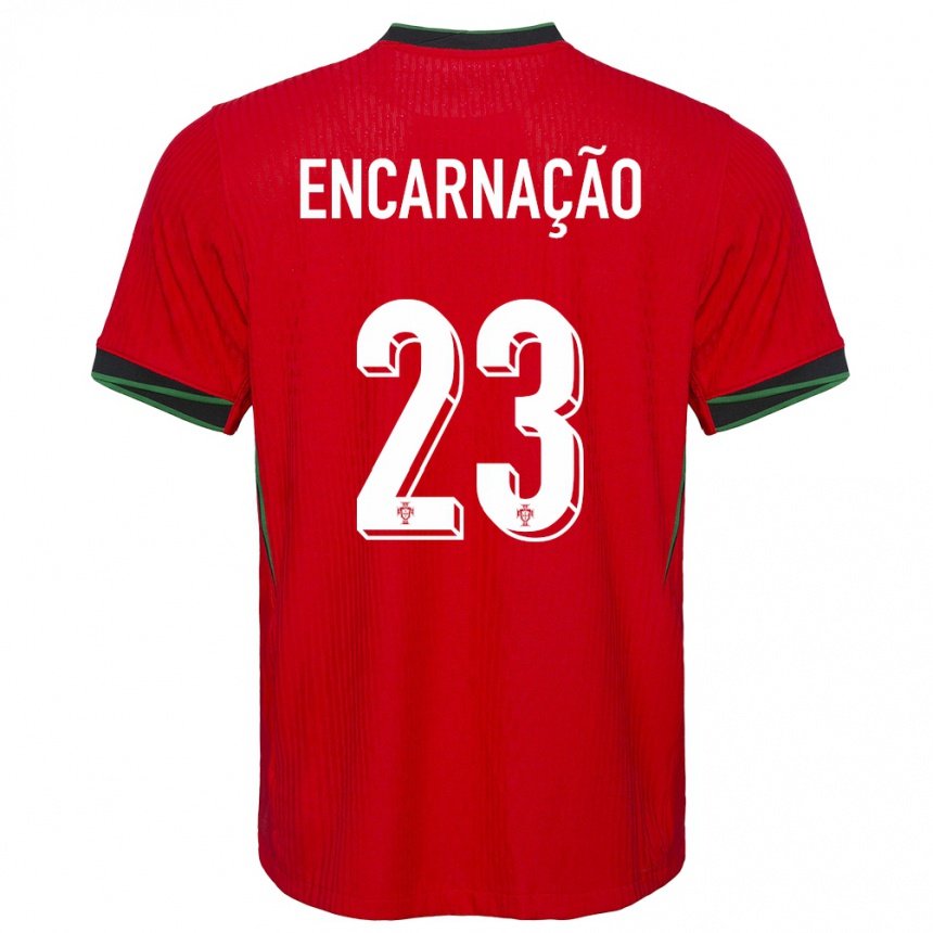 Niño Fútbol Camiseta Portugal Telma Encarnacao #23 Rojo 1ª Equipación 24-26