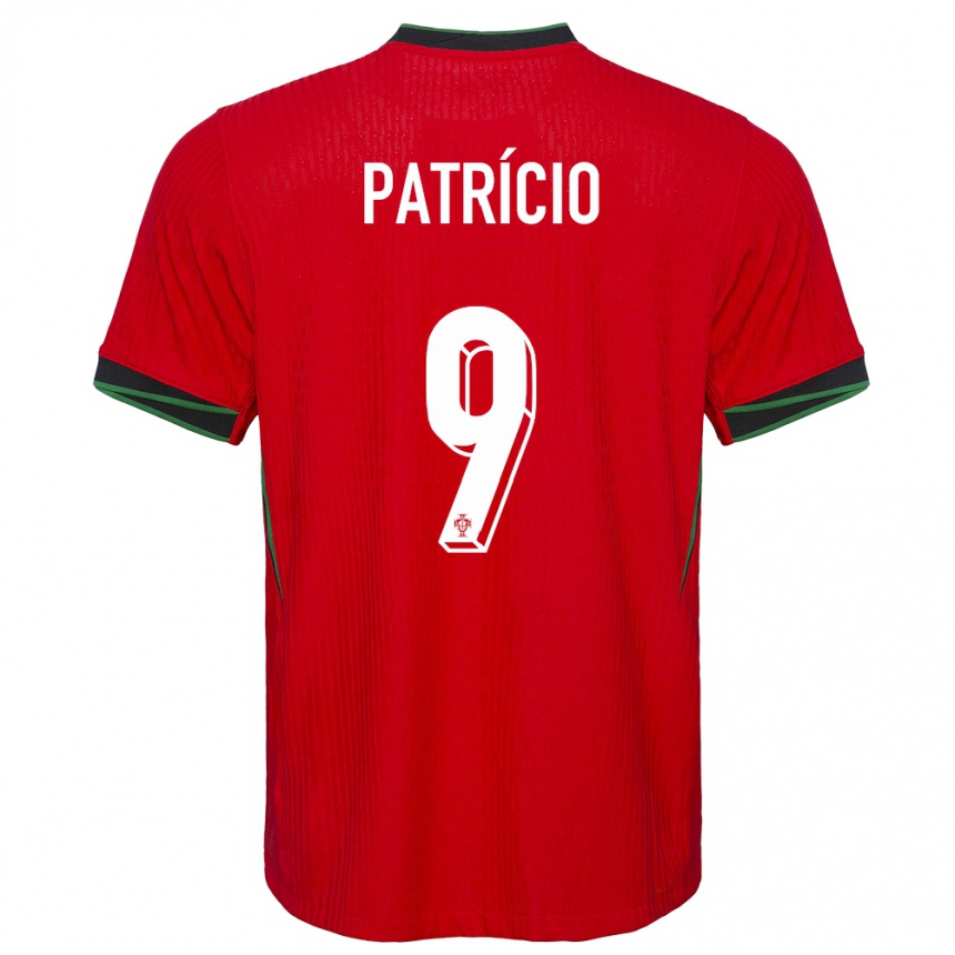 Niño Fútbol Camiseta Portugal Nuno Patricio #9 Rojo 1ª Equipación 24-26