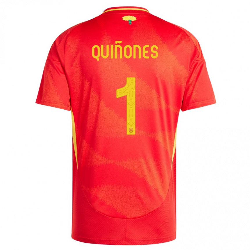 Niño Fútbol Camiseta España Mariasun Quinones #1 Rojo 1ª Equipación 24-26