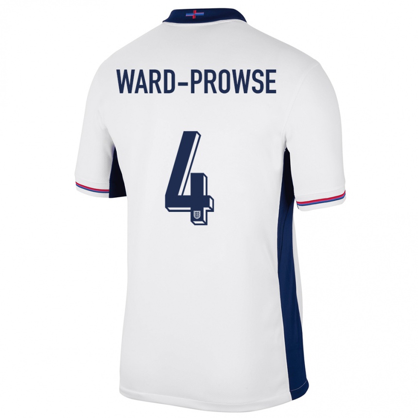 Niño Fútbol Camiseta Inglaterra James Ward-Prowse #4 Blanco 1ª Equipación 24-26