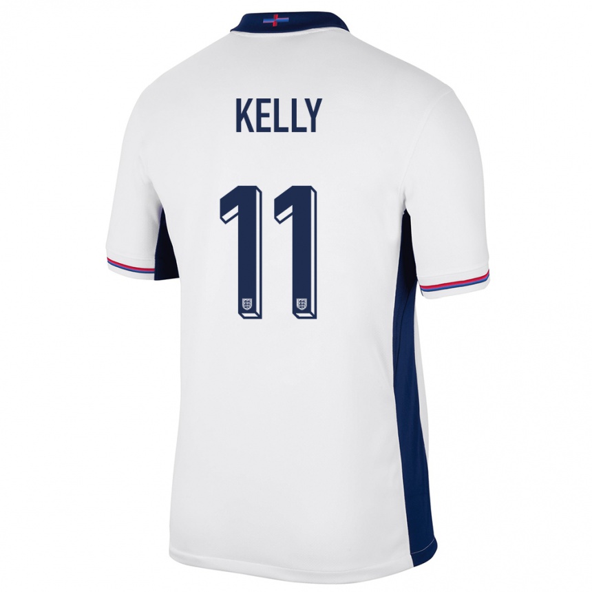 Niño Fútbol Camiseta Inglaterra Chloe Kelly #11 Blanco 1ª Equipación 24-26