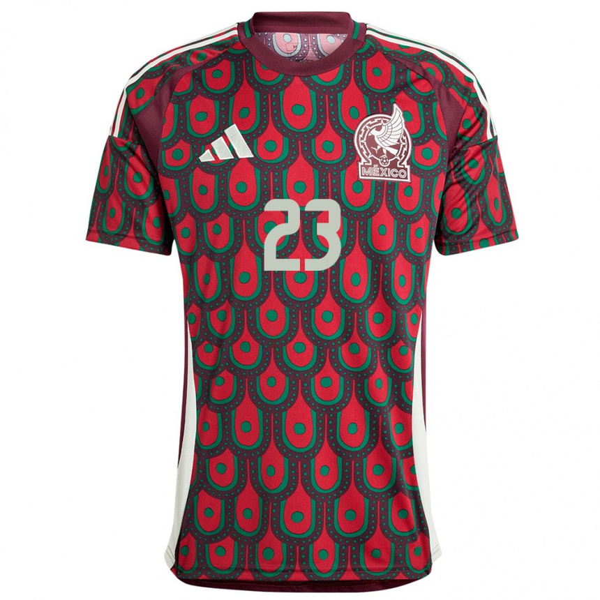 Niño Fútbol Camiseta México Jesus Gallardo #23 Granate 1ª Equipación 24-26