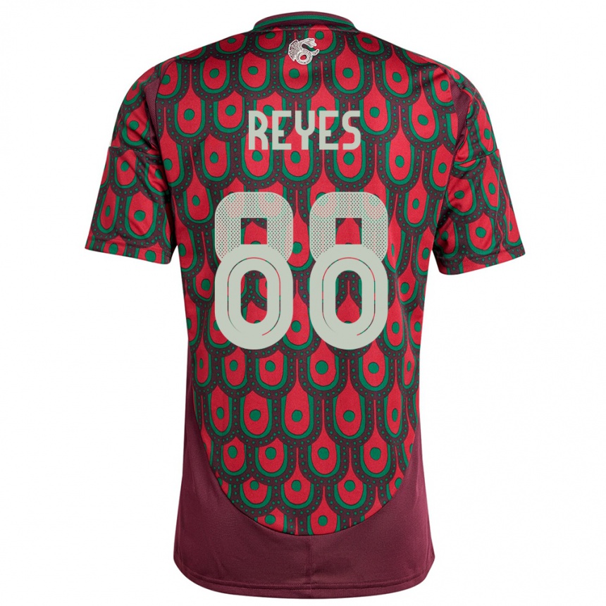 Niño Fútbol Camiseta México Maricarmen Reyes #88 Granate 1ª Equipación 24-26