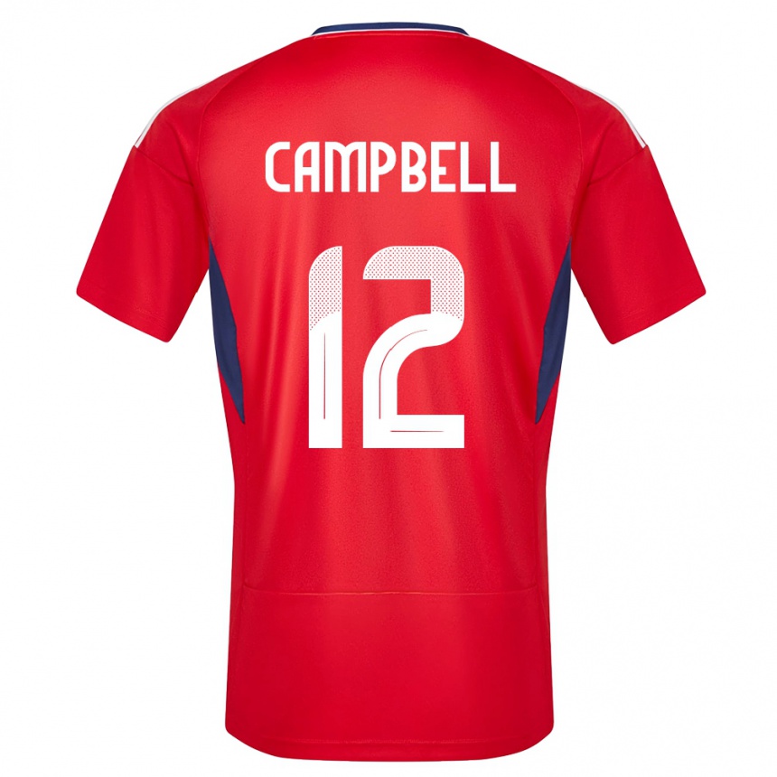 Niño Fútbol Camiseta Costa Rica Joel Campbell #12 Rojo 1ª Equipación 24-26