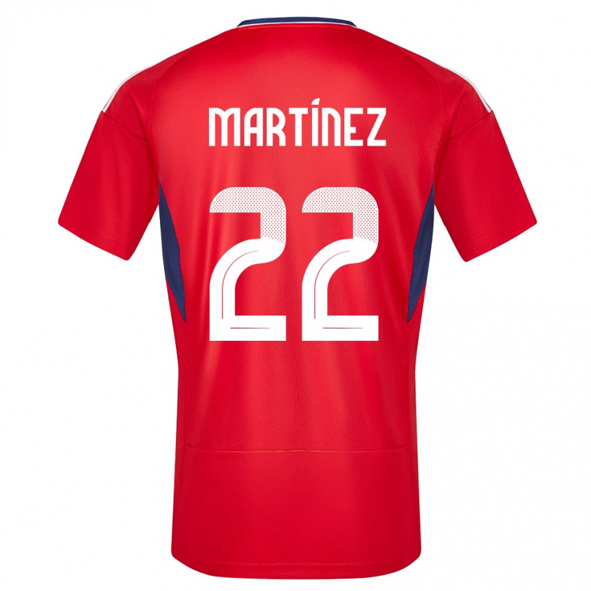 Niño Fútbol Camiseta Costa Rica Carlos Martinez #22 Rojo 1ª Equipación 24-26
