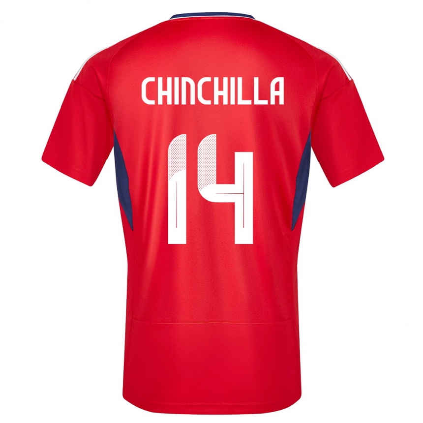 Niño Fútbol Camiseta Costa Rica Priscila Chinchilla #14 Rojo 1ª Equipación 24-26