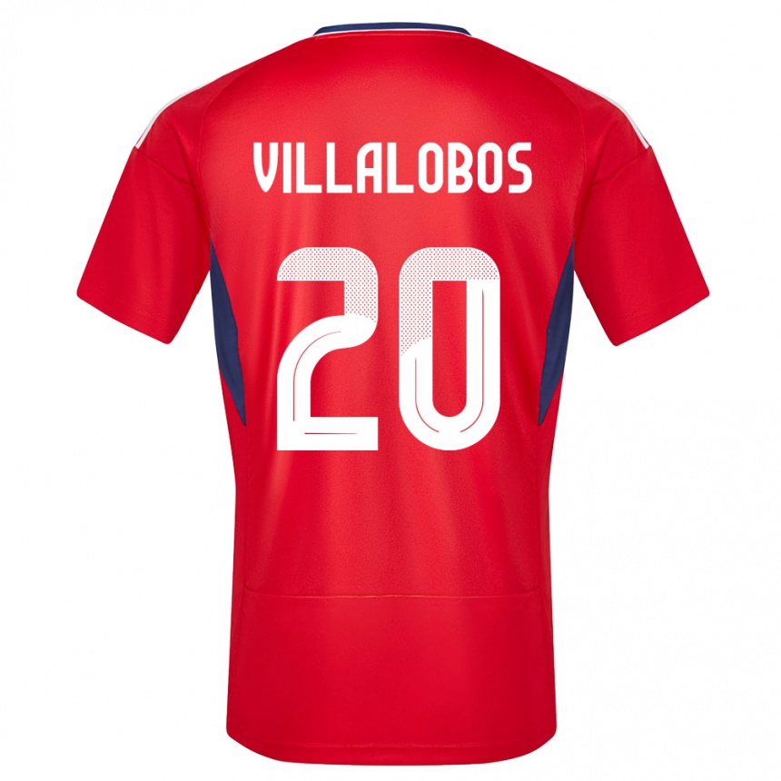 Niño Fútbol Camiseta Costa Rica Fabiola Villalobos #20 Rojo 1ª Equipación 24-26