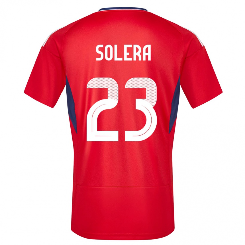 Niño Fútbol Camiseta Costa Rica Daniela Solera #23 Rojo 1ª Equipación 24-26