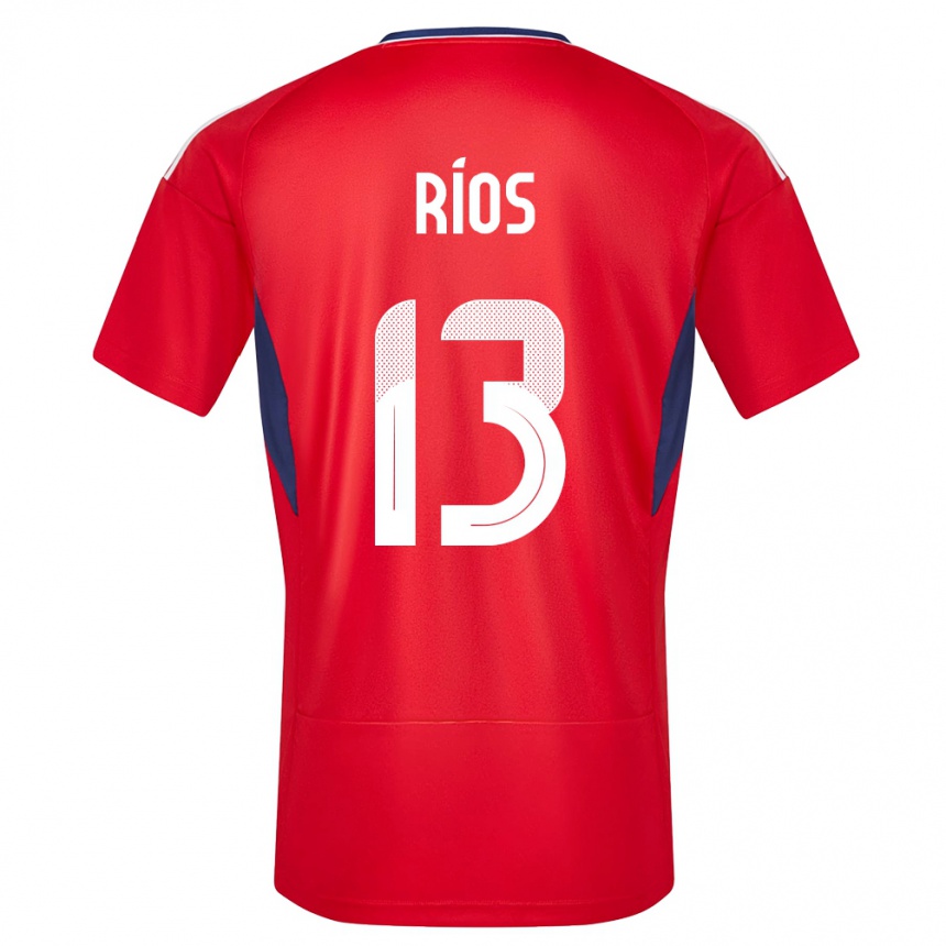 Niño Fútbol Camiseta Costa Rica Keral Rios #13 Rojo 1ª Equipación 24-26