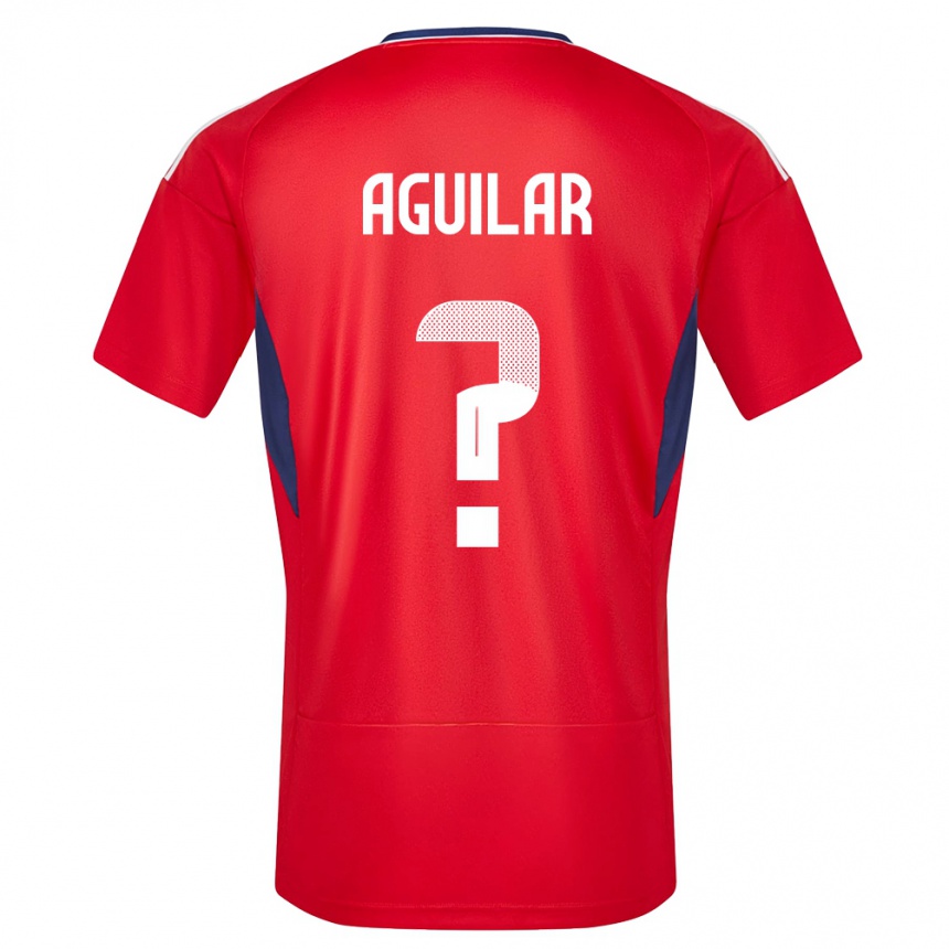 Niño Fútbol Camiseta Costa Rica Deylan Aguilar #0 Rojo 1ª Equipación 24-26