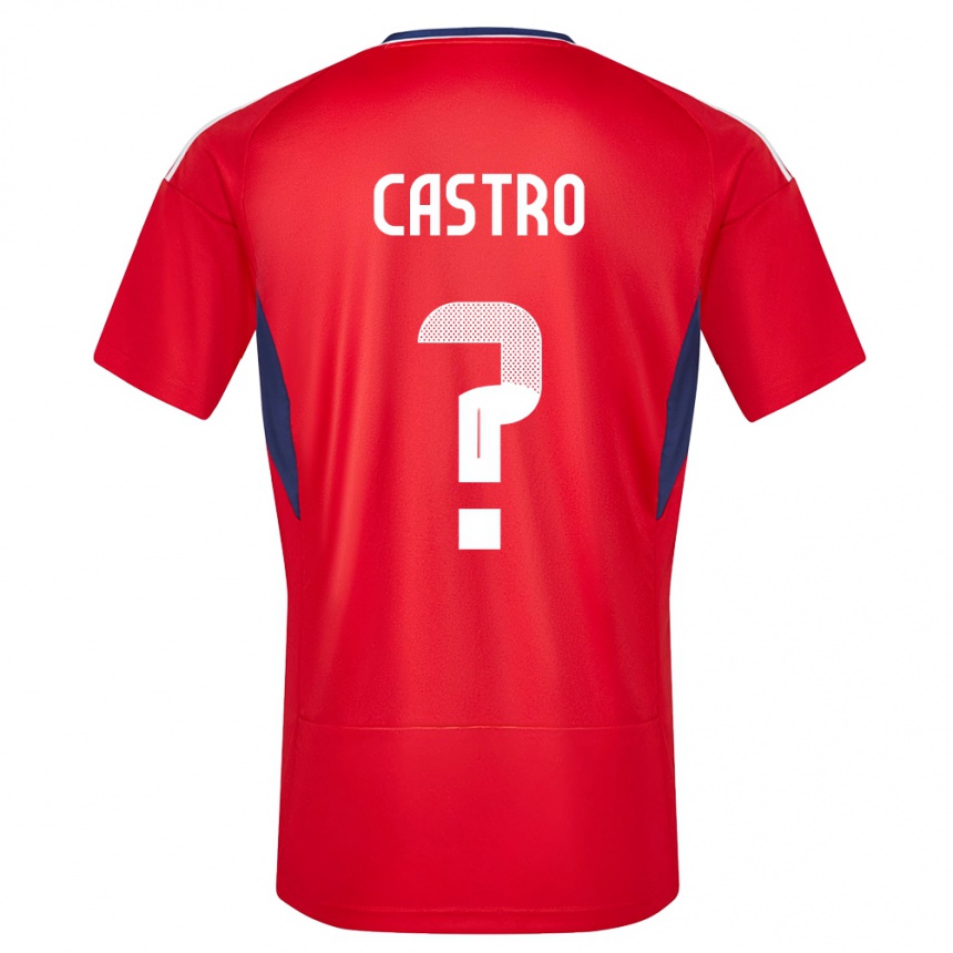 Niño Fútbol Camiseta Costa Rica Mathias Castro #0 Rojo 1ª Equipación 24-26