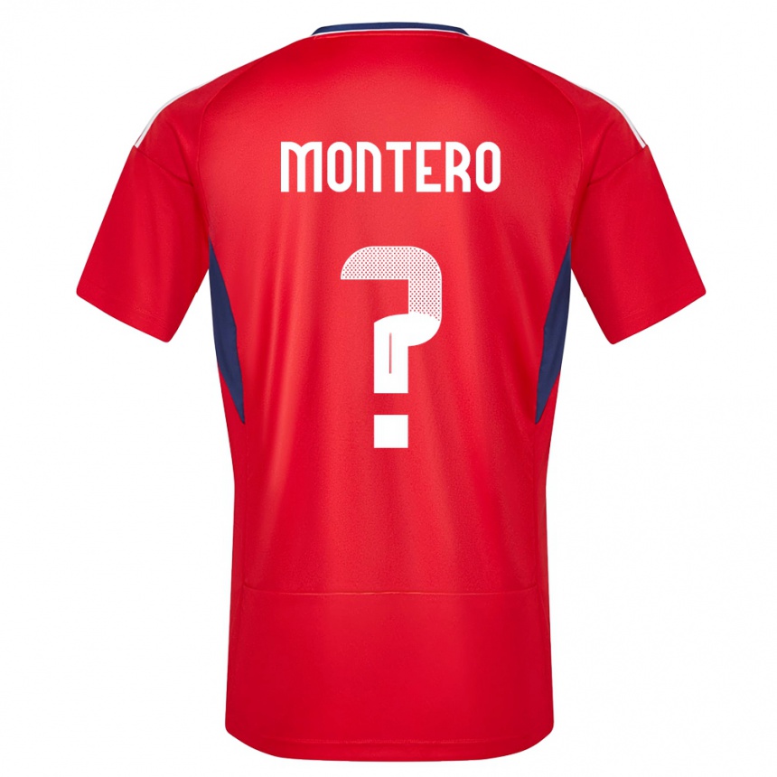 Niño Fútbol Camiseta Costa Rica Claudio Montero #0 Rojo 1ª Equipación 24-26