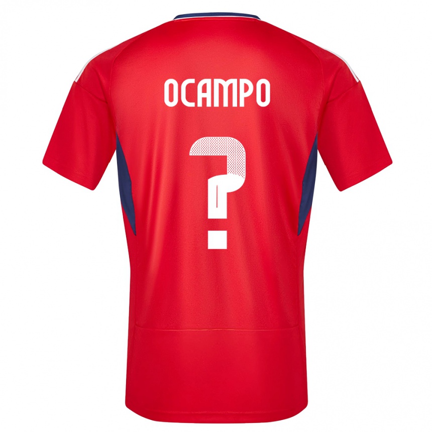 Niño Fútbol Camiseta Costa Rica Benjamin Ocampo #0 Rojo 1ª Equipación 24-26