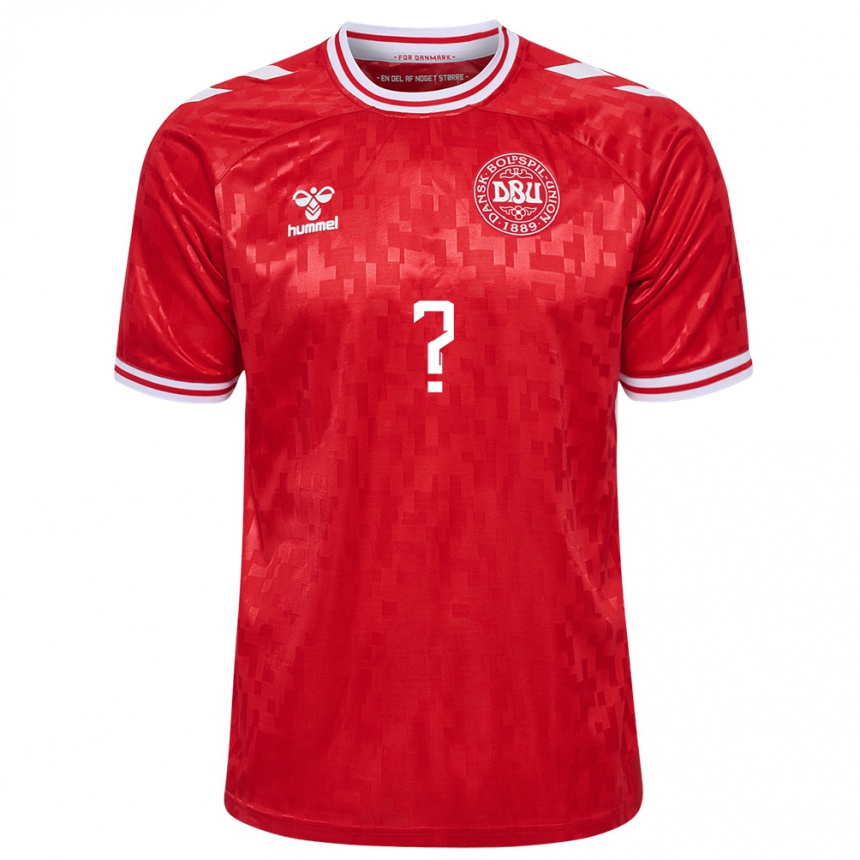 Niño Fútbol Camiseta Dinamarca Christian Östergaard #0 Rojo 1ª Equipación 24-26