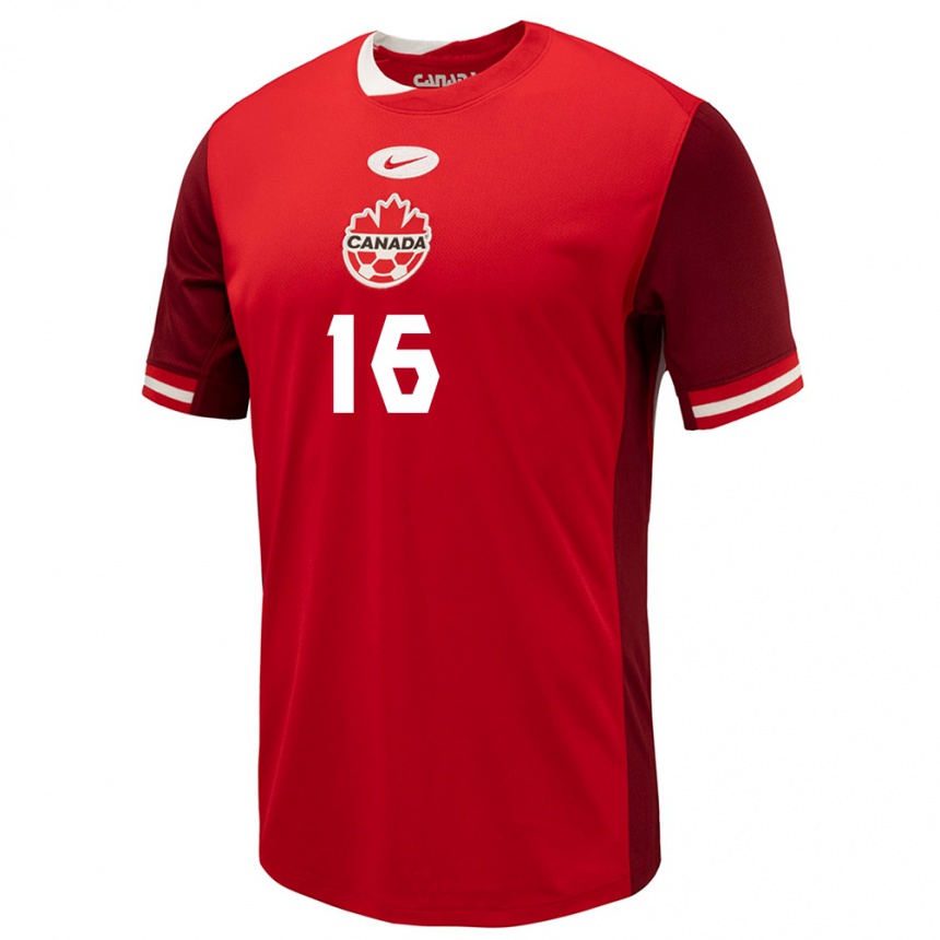 Niño Fútbol Camiseta Canadá Maxime Crepeau #16 Rojo 1ª Equipación 24-26