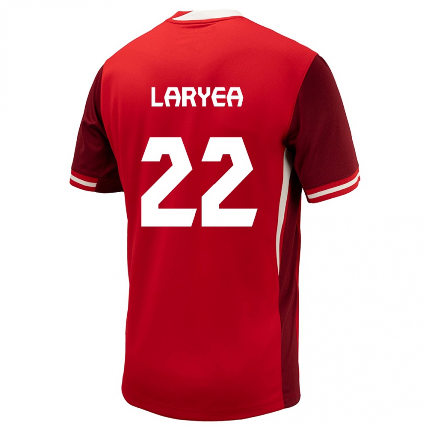 Niño Fútbol Camiseta Canadá Richie Laryea #22 Rojo 1ª Equipación 24-26