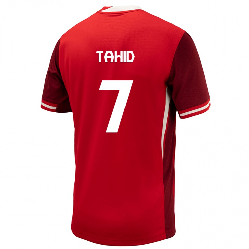 Niño Fútbol Camiseta Canadá Taryck Tahid #7 Rojo 1ª Equipación 24-26