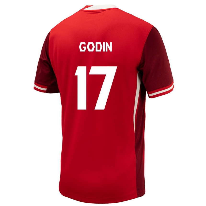 Niño Fútbol Camiseta Canadá Étienne Godin #17 Rojo 1ª Equipación 24-26