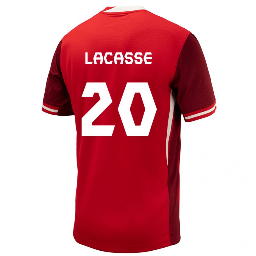 Niño Fútbol Camiseta Canadá Cloe Lacasse #20 Rojo 1ª Equipación 24-26