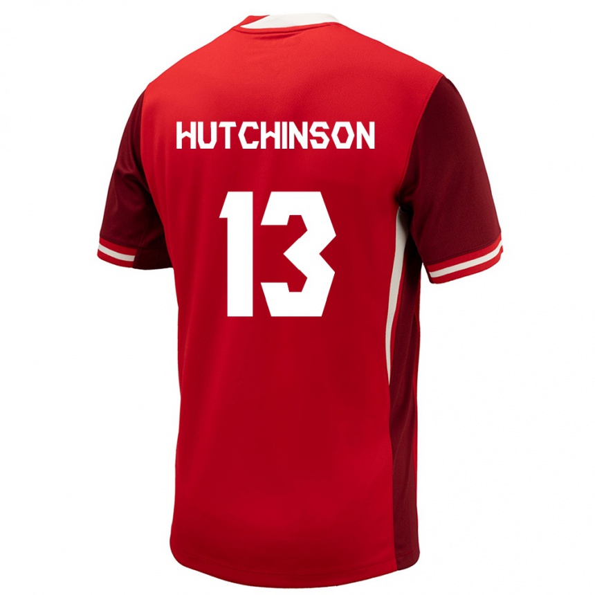 Niño Fútbol Camiseta Canadá Atiba Hutchinson #13 Rojo 1ª Equipación 24-26