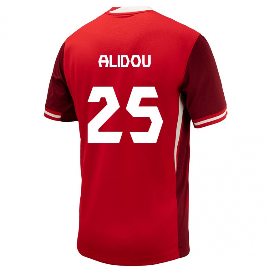 Niño Fútbol Camiseta Canadá Marie-Yasmine Alidou #25 Rojo 1ª Equipación 24-26