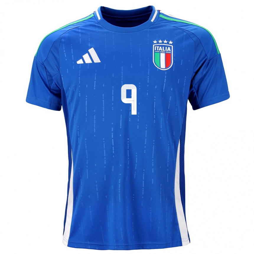 Niño Fútbol Camiseta Italia Valentina Giacinti #9 Azul 1ª Equipación 24-26