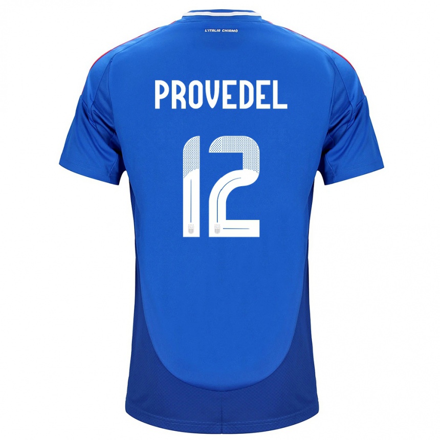 Niño Fútbol Camiseta Italia Ivan Provedel #12 Azul 1ª Equipación 24-26