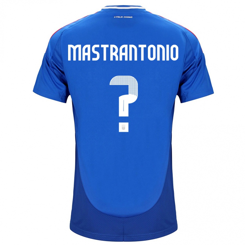 Niño Fútbol Camiseta Italia Davide Mastrantonio #0 Azul 1ª Equipación 24-26