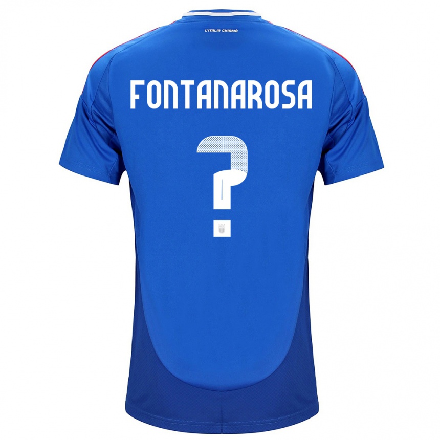 Niño Fútbol Camiseta Italia Alessandro Fontanarosa #0 Azul 1ª Equipación 24-26